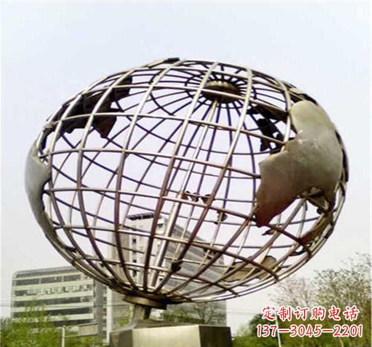 达州不锈钢地球仪雕塑让美景永恒