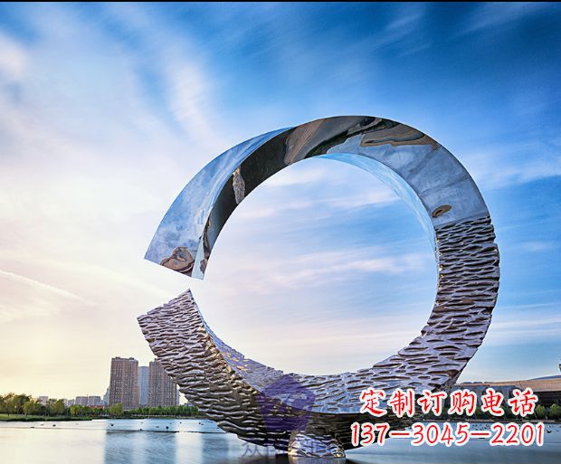 达州环绕世界的不锈钢景观雕塑