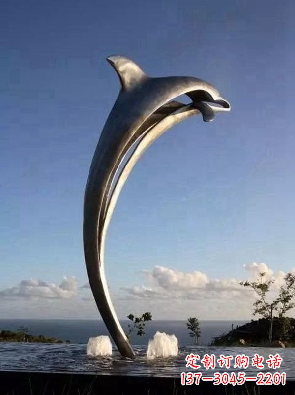 达州不锈钢海豚雕塑让游客流连忘返