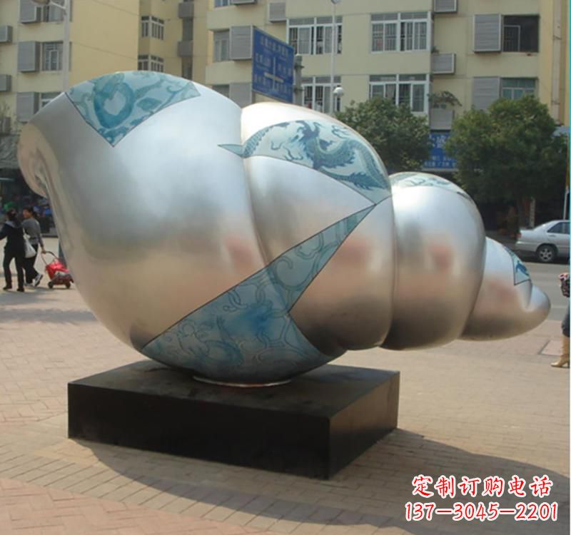 达州不锈钢海螺雕塑艺术的精美融合
