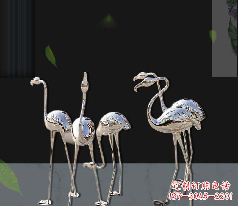达州非凡之美不锈钢火烈鸟雕塑