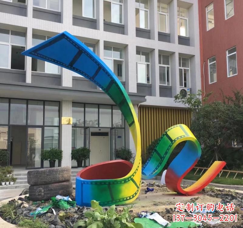 达州不锈钢烤漆艺术胶卷雕塑——缔造艺术精品