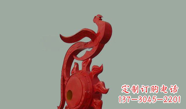 达州不锈钢孔雀雕塑