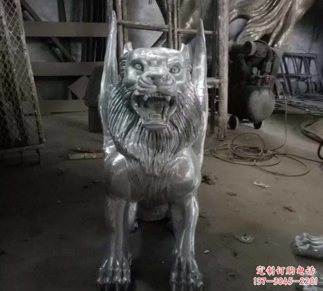 达州不锈钢老虎雕塑经典的艺术品