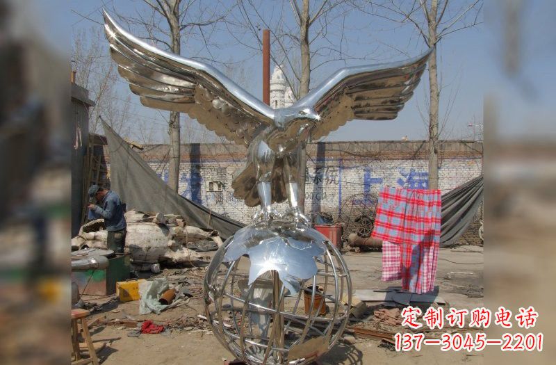 达州不锈钢老鹰雕塑