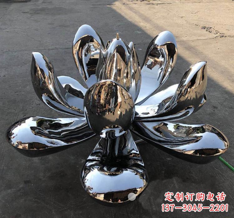 达州不锈钢莲花雕塑精美优雅