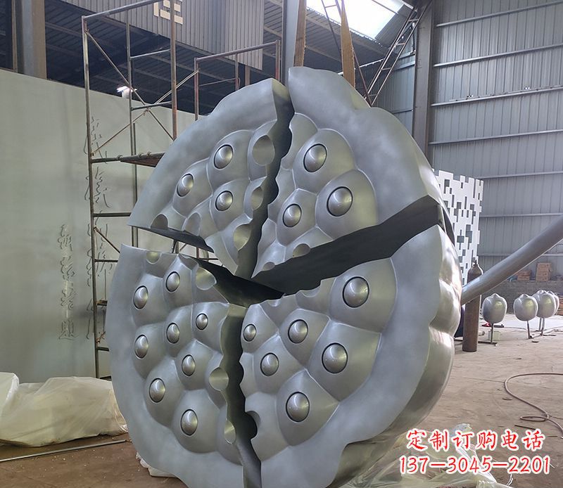达州不锈钢莲蓬雕塑精美外形 引人入胜