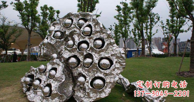 达州不锈钢莲蓬精美雕塑铸就华丽景观