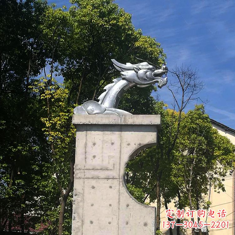 达州不锈钢龙雕塑——传承中华文化精髓