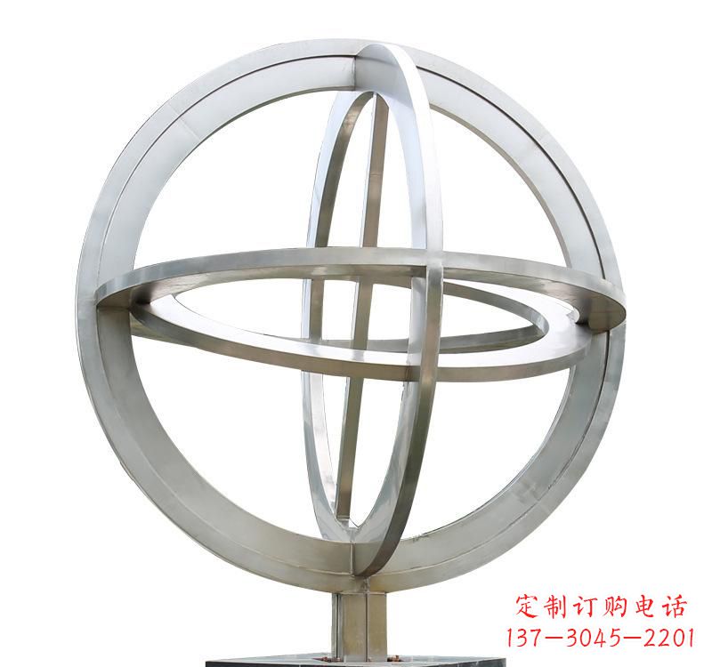 达州不锈钢镂空地球仪雕塑——展示地球的美丽与神奇
