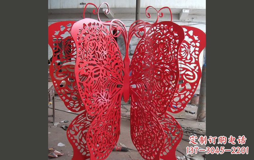 达州不锈钢镂空蝴蝶公园景观雕塑