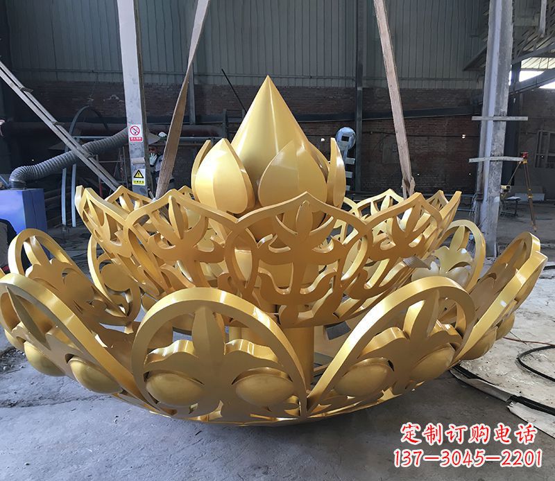 达州不锈钢莲花雕塑精美绝伦