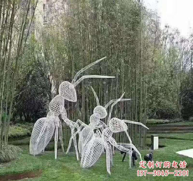 达州不锈钢镂空蚂蚁雕塑2