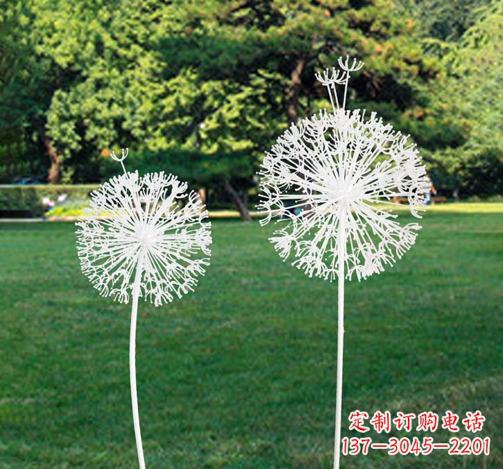达州不锈钢镂空蒲公英雕塑2