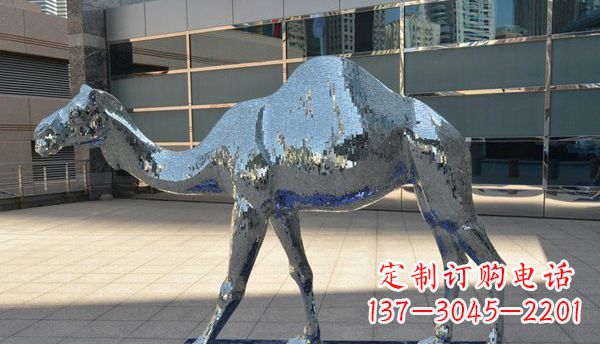 达州不锈钢骆驼动物雕塑