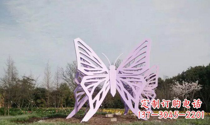 达州不锈钢旅游区蝴蝶雕塑