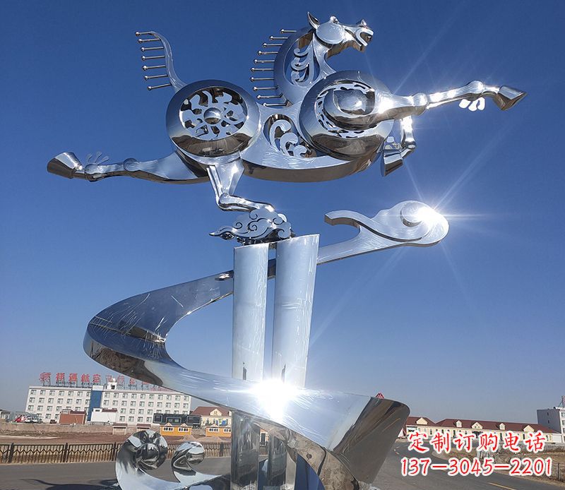 达州不锈钢马踏飞燕雕塑——精美的艺术品
