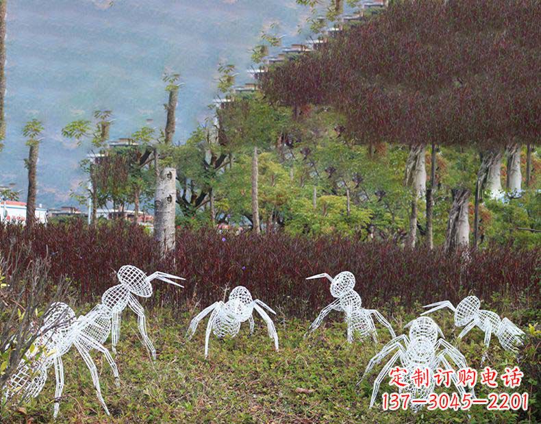 达州不锈钢蚂蚁镂空雕塑