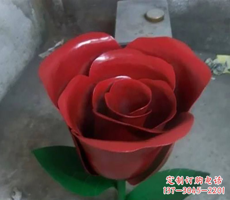 达州不锈钢玫瑰花雕塑