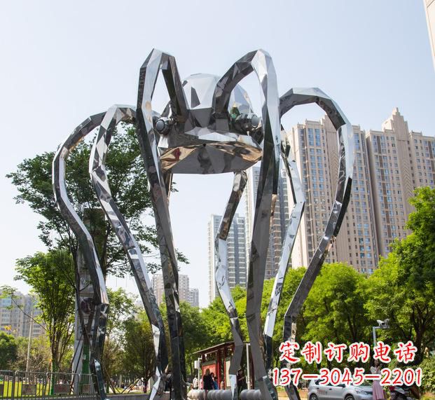 达州不锈钢螃蟹雕塑2