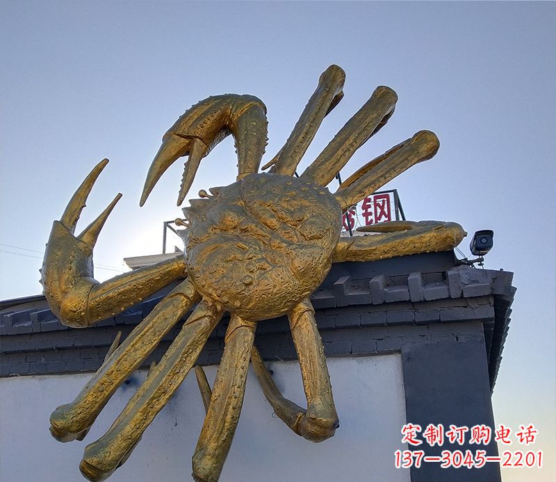 达州不锈钢螃蟹雕塑