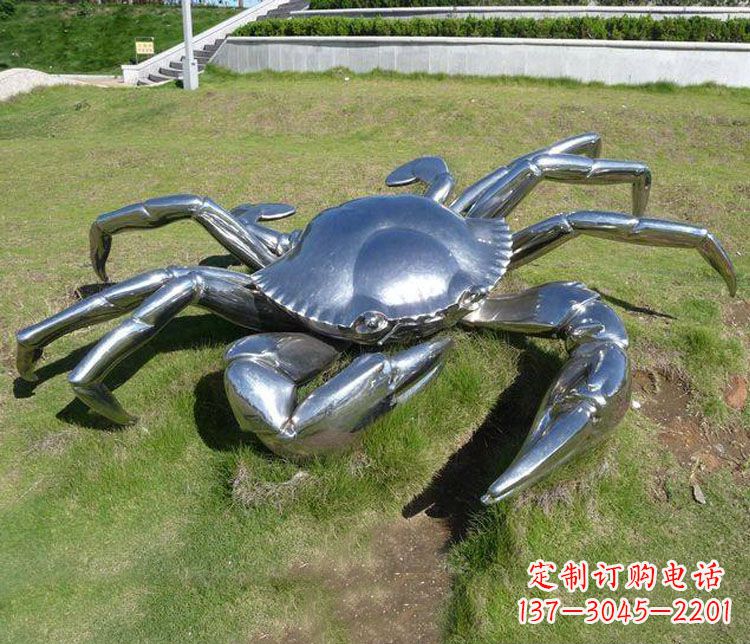 达州不锈钢螃蟹雕塑——给景观增添灵动之美