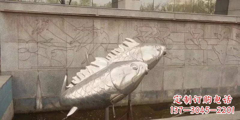 达州不锈钢喷泉鲤鱼喷泉雕塑