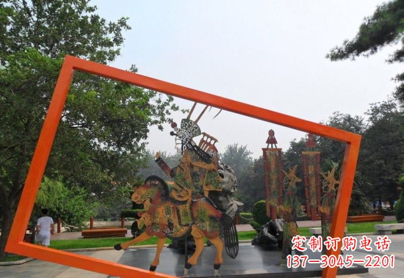 达州不锈钢皮影戏雕塑传承民间文化的艺术精粹