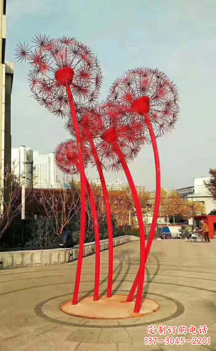 达州不锈钢蒲公英造型雕塑
