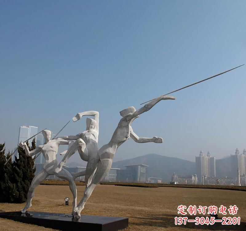 达州不锈钢扔标枪雕塑