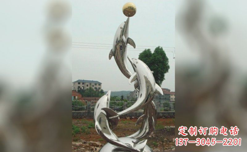 达州不锈钢海豚雕塑的美丽