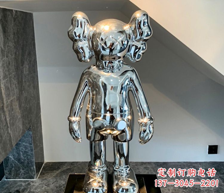 达州不锈钢商场卡通机器人雕塑