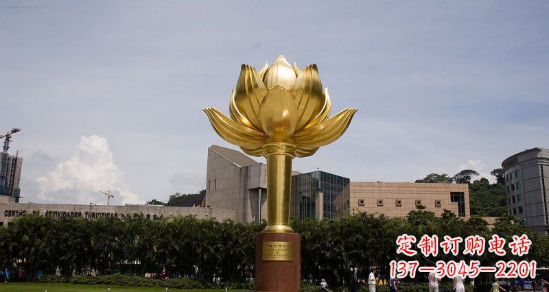 达州不锈钢莲花雕塑——精美的艺术品