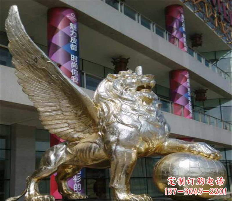 达州不锈钢狮子雕塑象征力量与美