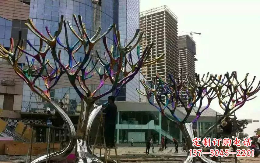 达州不锈钢树枝景观雕塑