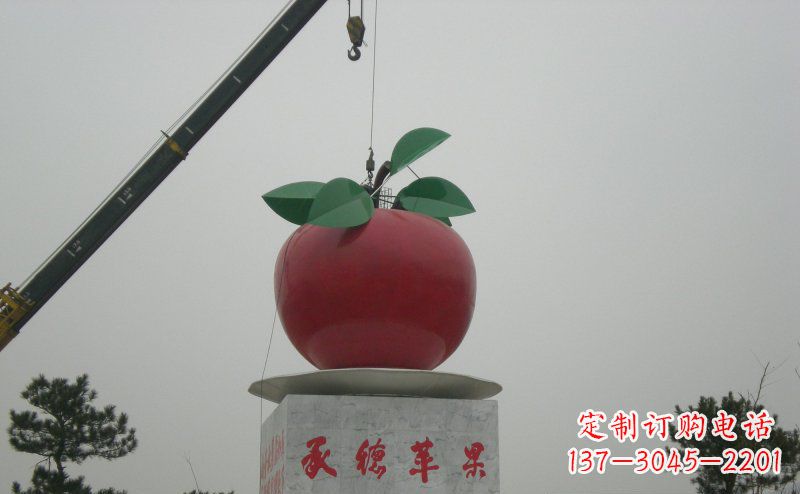 达州不锈钢苹果雕塑艺术与美学的完美结合