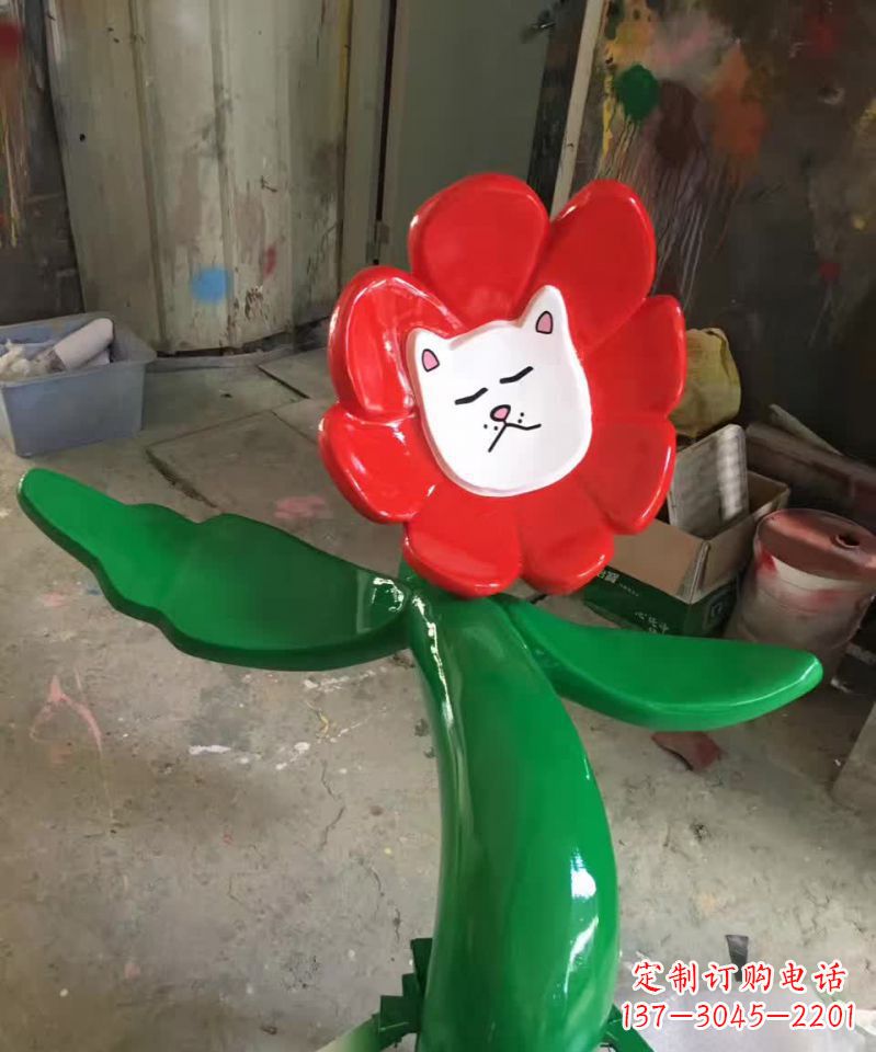达州不锈钢太阳花雕塑美丽的景观装饰