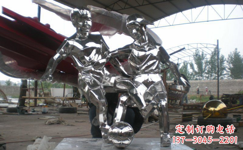 达州不锈钢足球雕塑