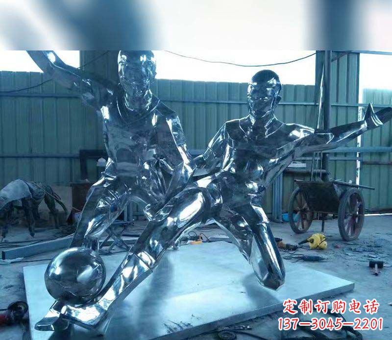 达州不锈钢足球雕塑精美的足球景观