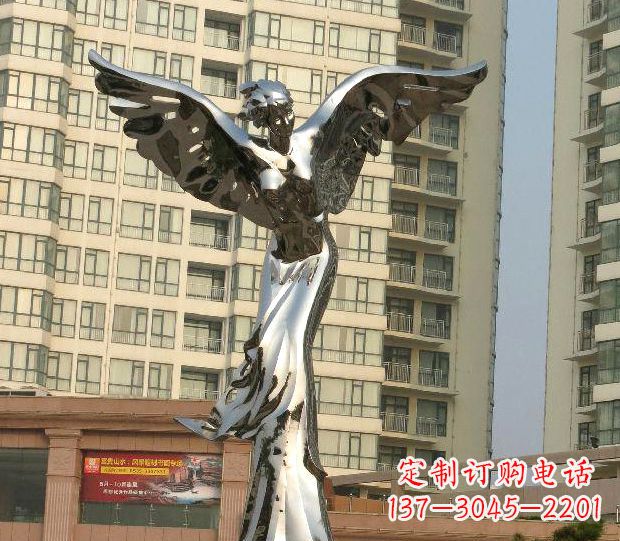 达州不锈钢天使雕塑