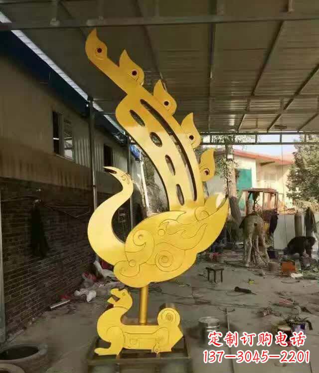 达州不锈钢铁艺凤凰雕塑