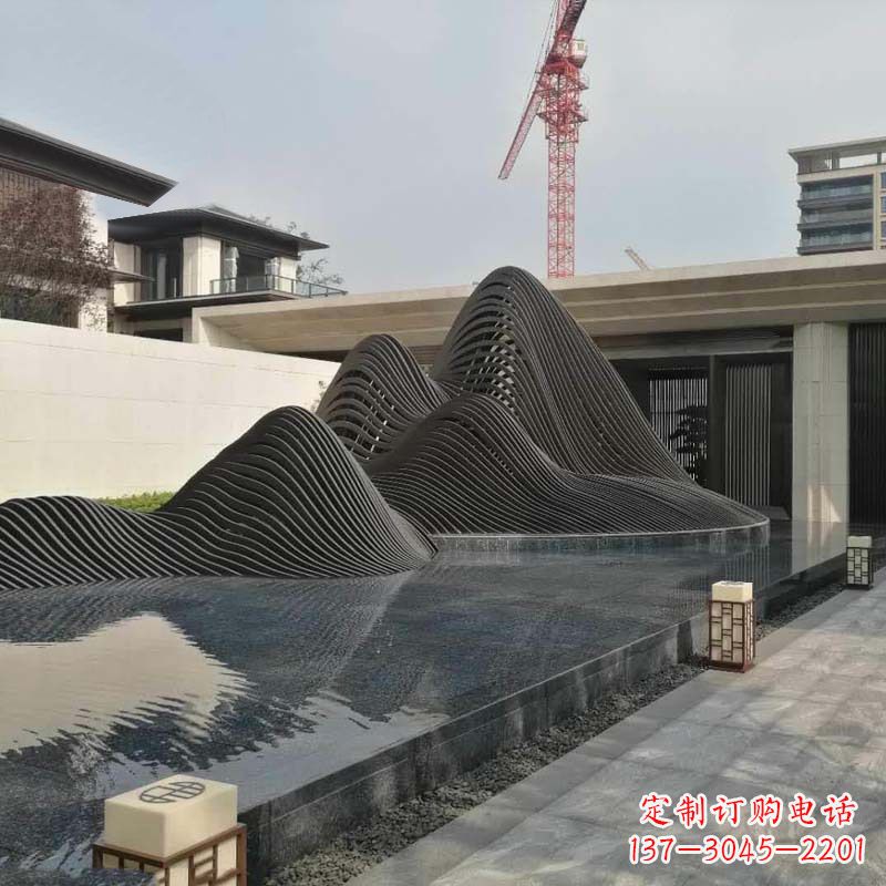 达州不锈钢铁艺假山艺术性的美化