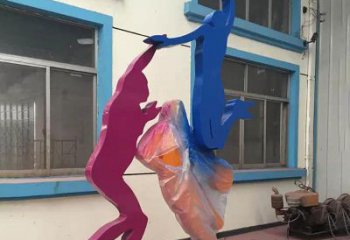 达州不锈钢篮球运动员雕塑纪念篮球运动传奇