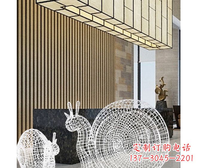 达州不锈钢蜗牛镂空雕塑