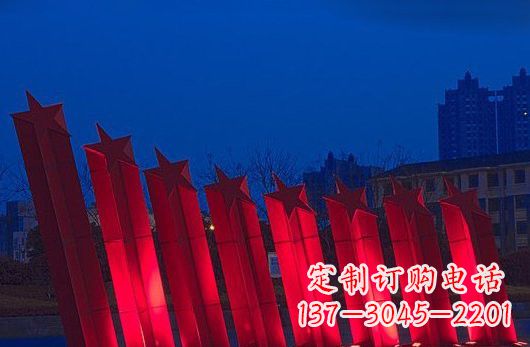 达州不锈钢五角星雕塑