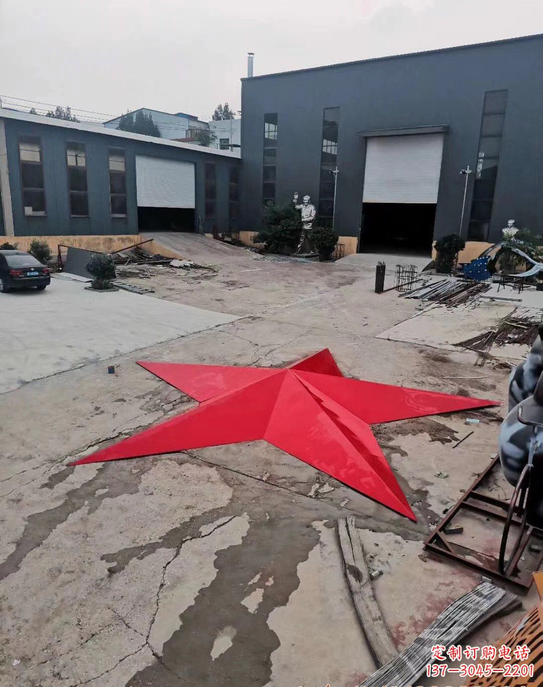 达州五角星的魅力不锈钢景观雕塑