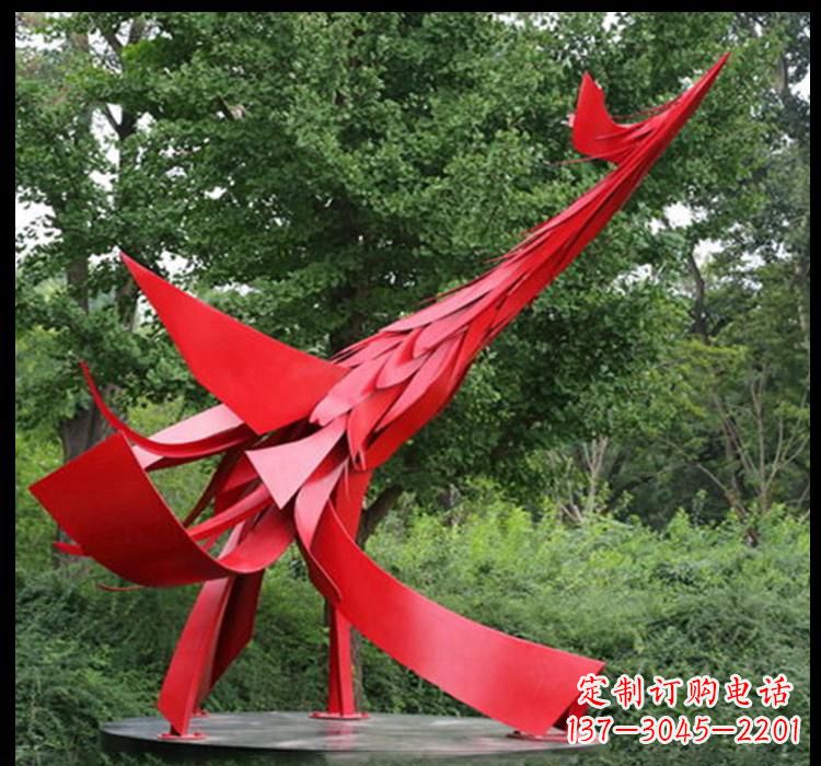 达州不锈钢凤凰雕塑——美丽而神秘的象征