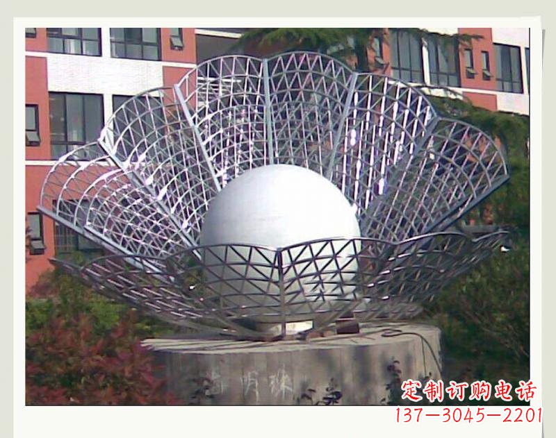 达州海洋精灵不锈钢贝壳雕塑