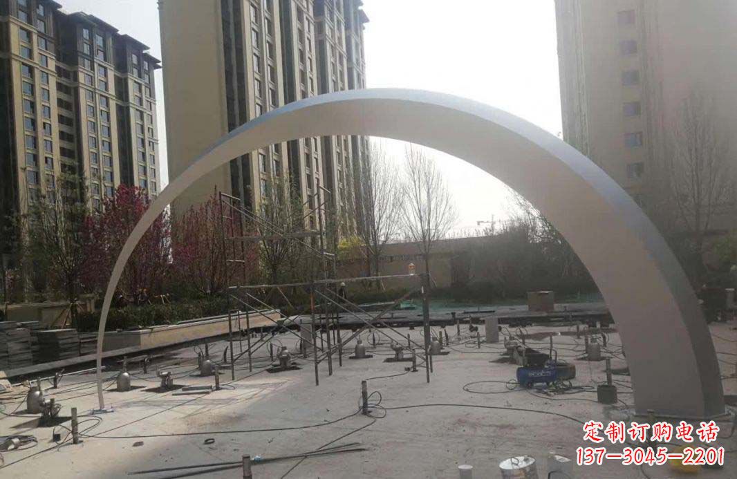 达州不锈钢小区拱门雕塑
