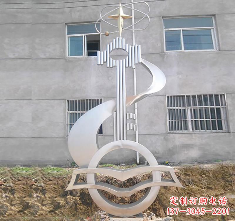 达州不锈钢校园书本钥匙雕塑让回忆留在校园